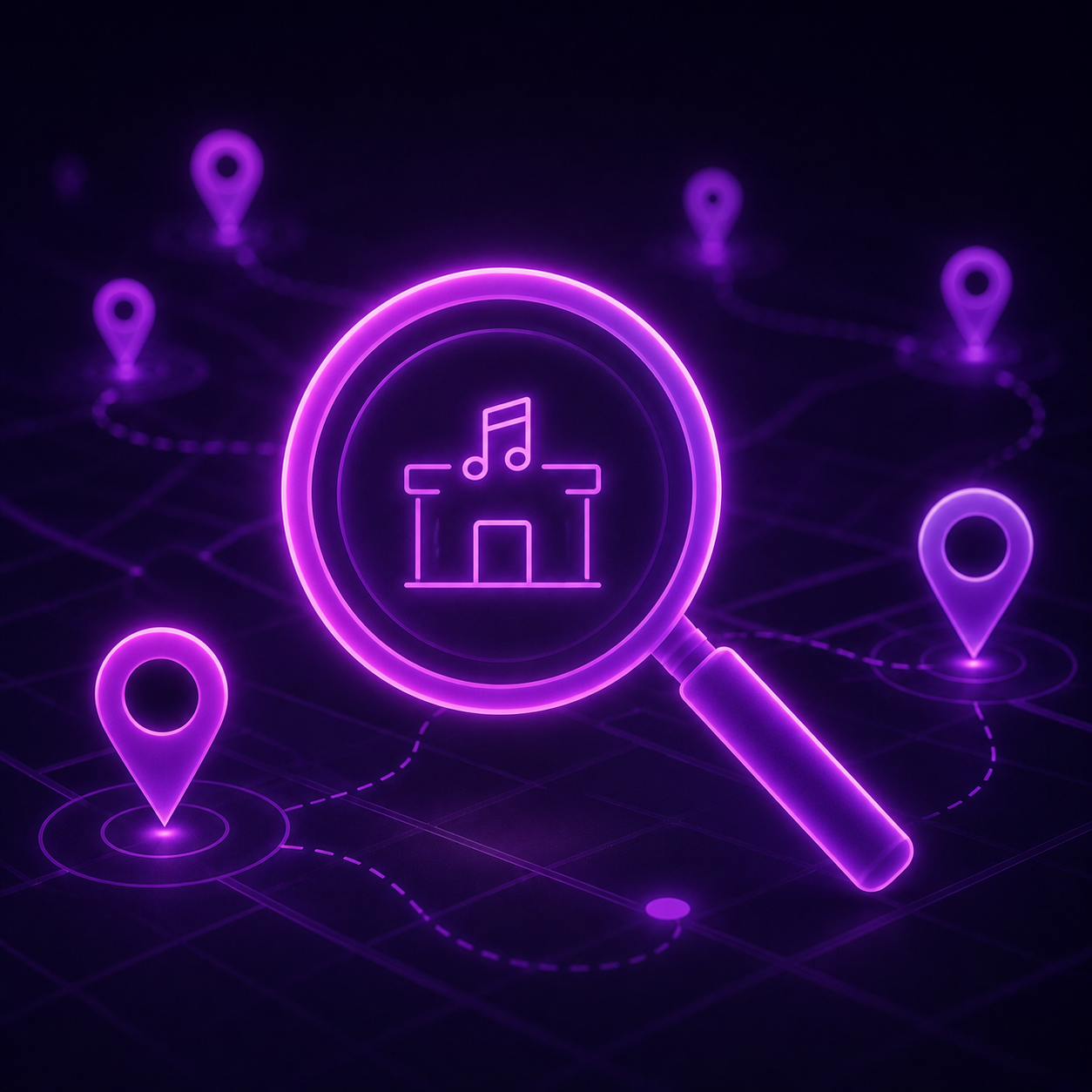 Nitelive use case showing nearby venue search